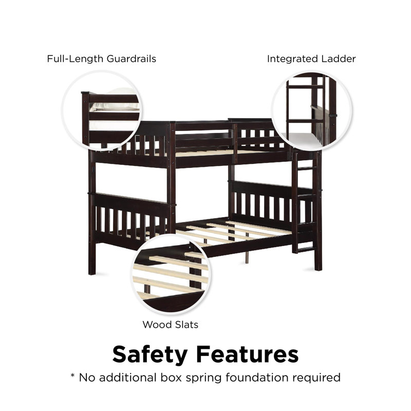 Harriet Bee AlmedaCheatham Kids Full Over Full Bunk Bed & Reviews Wayfair